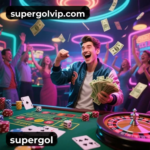 App supergol para iOS e Android — interface mobile, login biométrico e PIX integrado